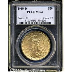 1910-D[$20] MS64 PCGS.