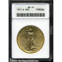 1911-D[$20] MS61 ANACS.