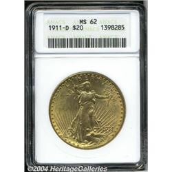 1911-D[$20] MS62 ANACS.