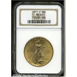 1911-D[$20] MS65 NGC.