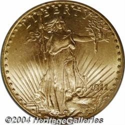 1911-D[$20] MS66 PCGS.