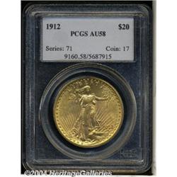 1912[$20] AU58 PCGS.