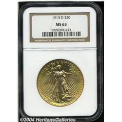 1913-D[$20] MS63 NGC.