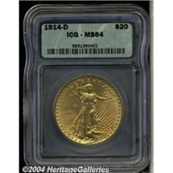 1914-D[$20] MS64 ICG.