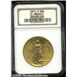 1914-S[$20] MS64 NGC.