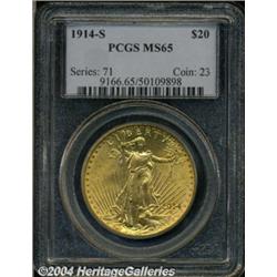 1914-S[$20] MS65 PCGS.