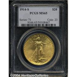 1914-S[$20] MS65 PCGS.