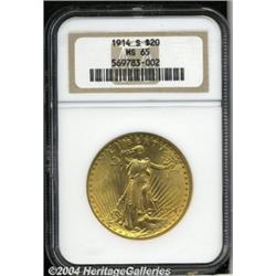 1914-S[$20] MS65 NGC.