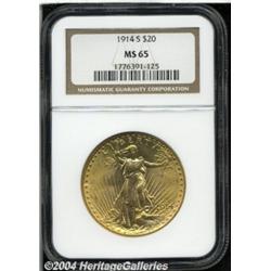 1914-S[$20] MS65 NGC.