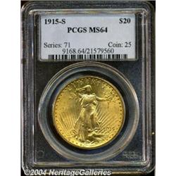 1915-S[$20] MS64 PCGS.