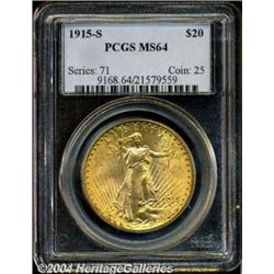 1915-S[$20] MS64 PCGS.