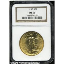 1915-S[$20] MS65 NGC.