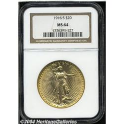 1916-S[$20] MS64 NGC.