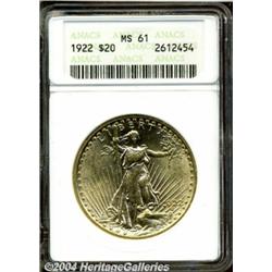 1922[$20] MS61 ANACS.