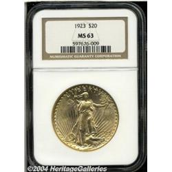 1923[$20] MS63 NGC.
