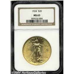 1924[$20] MS63 NGC.