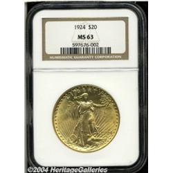 1924[$20] MS63 NGC.