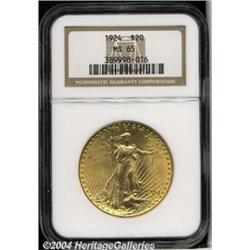 1924[$20] MS65 NGC.