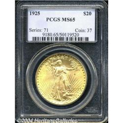 1925[$20] MS65 PCGS.