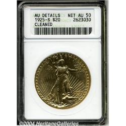 1925-S[$20]--Cleaned--ANACS. AU Details, Net AU50.