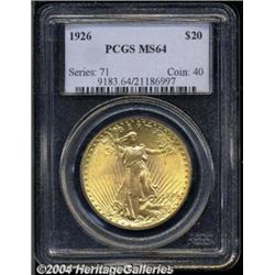 1926[$20] MS64 PCGS.
