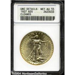 1927[$20]--Cleaned--ANACS. Unc Details, Net AU55.