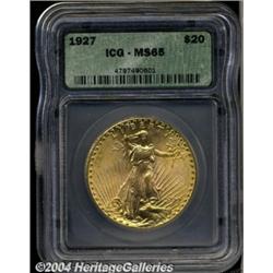 1927[$20] MS65 ICG.