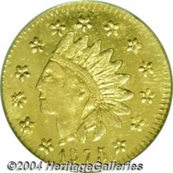 1875[50C] Indian Round 50 Cents, BG-1037, R.4, MS65 NGC.