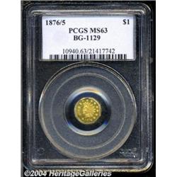 1876/5[$1] Indian Octagonal MS63 PCGS.