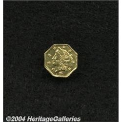 1857[25C] Liberty Octagonal Quarter Dollar, BG-1301, R.3, AU50 Uncertified.