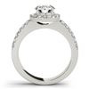 Image 2 : 1.25 CTW Certified VS/SI Diamond Solitaire Halo Ring 18K White Gold - REF-243W8F - 26736