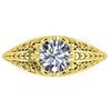 Image 1 : 1 CTW Solitaire Certified VS/SI Diamond Ring 14K Yellow Gold - REF-277H2A - 38525