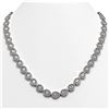 Image 1 : 33.08 CTW Pear Diamond Designer Necklace 18K White Gold - REF-6137Y3K - 42731
