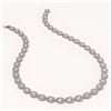 Image 2 : 33.08 CTW Pear Diamond Designer Necklace 18K White Gold - REF-6137Y3K - 42731