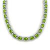 61.85 CTW Peridot & VS/SI Certified Diamond Necklace Gold 10K White Gold - REF-395X8T - 29513