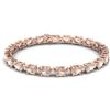 21.2 CTW Morganite & VS/SI Certified Diamond Eternity Bracelet 10K Rose Gold - REF-290M2H - 29456
