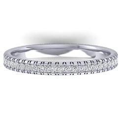 0.75 CTW Certified VS/SI Diamond Eternity Band Ring 14K White Gold - REF-53W3F - 30264
