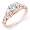 1.42 CTW Certified VS/SI Diamond Ring 14K Rose Gold - REF-205K3W - 11254