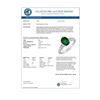Image 2 : 1.10 CTW Emerald & Diamond Ring 10K White Gold - REF-36W4F - 11545