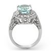 Image 2 : 4.50 CTW Aquamarine & Diamond Ring 14K White Gold - REF-111W6F - 11895