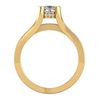 Image 4 : 1.7 CTW Cushion VS/SI Diamond Solitaire Micro Pave Ring 18K Yellow Gold - REF-472Y8K - 37165