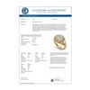 Image 3 : 2.11 CTW VS/SI Diamond Solitaire Art Deco 3 Stone Ring 18K Yellow Gold - REF-490M9H - 37330