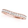 Image 5 : 1.61 CTW Certified VS/SI Diamond Solitaire 2Pc Wedding Set Antique 14K Rose Gold - REF-238X2T - 3154