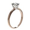 Image 4 : 1 CTW Certified VS/SI Quality Oval Diamond Solitaire Ring 10K Rose Gold - REF-297H2A - 32895