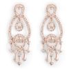 2.0 CTW Certified VS/SI Diamond Earrings 14K Rose Gold - REF-178Y2K - 10180