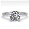 Image 1 : 1.50 CTW VS/SI Diamond Engagement Designer Ring 18K White Gold - REF-577X5T - 32433