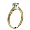 Image 4 : 0.75 CTW Certified H-SI/I Quality Diamond Solitaire Engagement Ring 10K Yellow Gold - REF-97M5H - 32