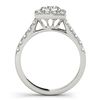 Image 2 : 2 CTW Certified VS/SI Diamond Solitaire Halo Ring 18K White Gold - REF-430M2H - 26832