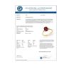Image 3 : 1.54 CTW Garnet & Diamond Ring 10K Yellow Gold - REF-22A2X - 13221
