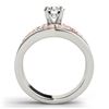 Image 4 : 1.79 CTW Certified VS/SI Diamond Solitaire 2Pc Set 14K White & Rose Gold - REF-532T4M - 31956